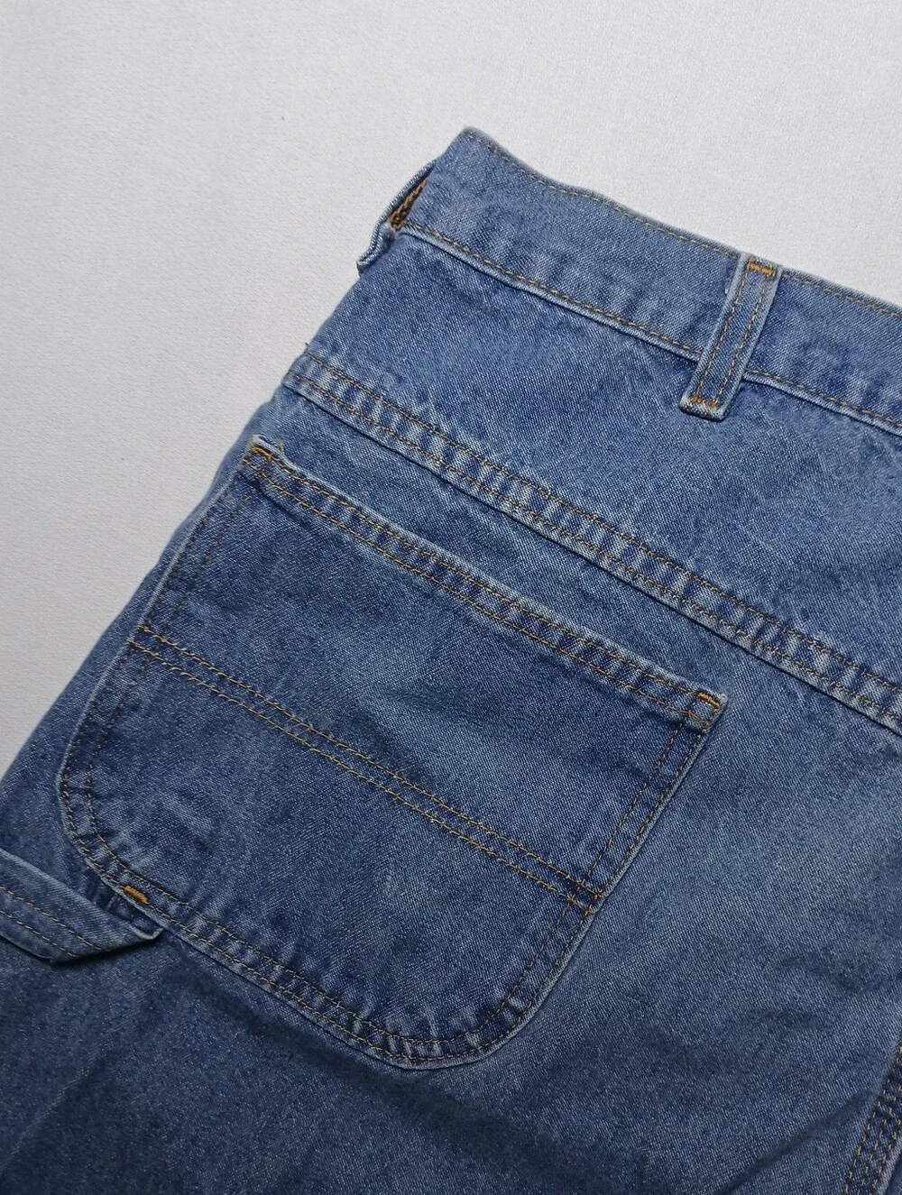 Vintage Big Ben Mens Relaxed Fit Carpenter Work Jeans 36X34 Medium Wash Denim